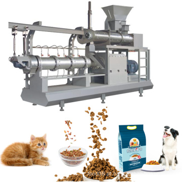 Máquina de comida de gato de extrusão de parafuso duplo